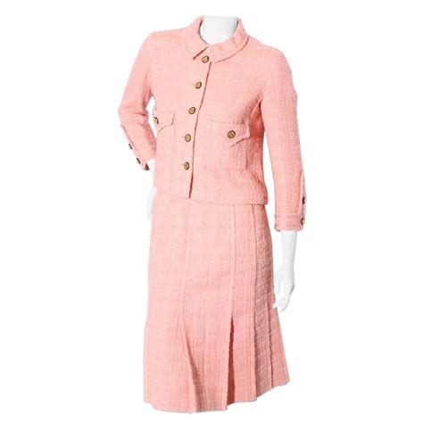 vintage chanel skirt suit|chanel pleated skirt.